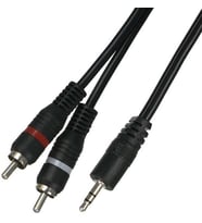 9447s 3.5mm Stereo To 2rca Aux Ses Kulaklık Çevirici Kablosu (1.8 Metre) 2 x RCA (Analog Ses) - 3.5mm stereo kablosu ile ses kartı yada 3.5 mm stereo ses veren (kırmızı/beyaz) hoparlörlere