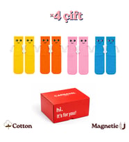 Carnaval Socks 4lü Manyetik El Ele Çorap Kutusu Eğlenceli Renkli Çorap Seti