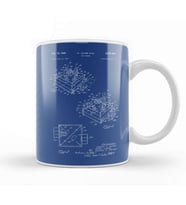 Rock Em Sock Em Robots Game Patent Blueprint Glass Kupa Bardak Porselen