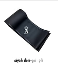 Peugeot 207 dikmeli direksiyon kılıfı soft gri ipli(38×10CM)