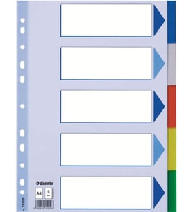 A4 5 Renkli Seperatör