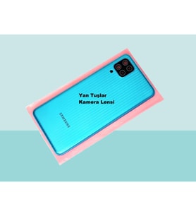 Tkgz - Samsung Galaxy M12 FULL KASA Arka Kapak Batarya Kapağı - YEŞİL