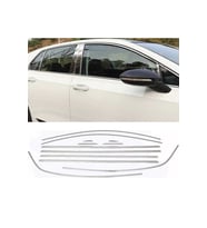 Volkswagen Golf 8 Uyumlu Cam Çıtası Kromu Nikelaj Full Set Paslanmaz Çelik