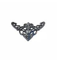 Dekoratif Köşe Süsü, Köşelik - Küçük, 19x34mm, Nikel, 100 Adet