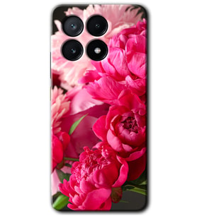 Poco x6 Pro Kılıf HD Desen Baskılı Kılıf - Kırmızı Beyaz Gül
