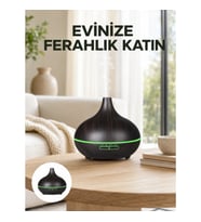 Mey İthalat® 7 Renk Işıklı Ultrasonik Hava Difüzörü – Sessiz ve Güvenli Kullanım Yeni Nesil