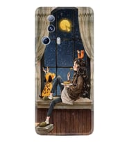 Xiaomi Mi 13 Lite Kılıf Resimli Desenli Baskılı Silikon Dog And Girl 1358