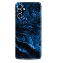 Samsung A23 A31 A32 A50 A51 A52 A53 A70 Kılıf Desenli Silikon Blue MArble 1379