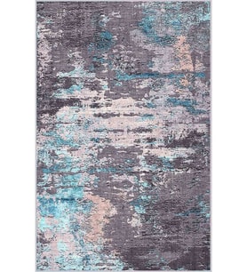 Eliana Home Baskılı, Yıkanabilir Kaymaz Taban Salon Halısı LNA1624 100x150 cm (Gri)