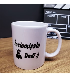 İncinmişsin Dedi Tasarımlı Kupa Bardak