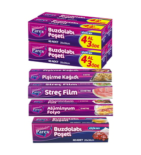 Buzdolabı Poşeti, Streç Film, Pişirme Kağıdı ve Alüminyum Folyo Paketi