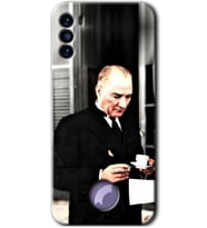 Reeder S19 Max Pro S Kılıf HD Desen Baskılı Arka Kapak - Atatürk Türk Kahvesi