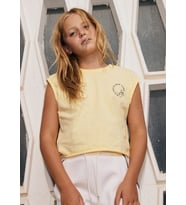 Mayoral Kız Çocuk Askılı Crop Tshirt Sarı