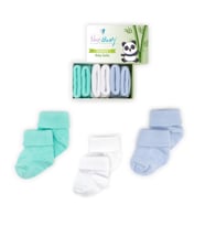 Novibaby 3'lü Bambu Yenidoğan Bebek Çorap I Fresh I 0-6 ay (Karışık)