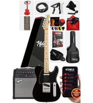 Midex TLX-50BK-50AMP Tele Kasa Maple Klavye 2 Single-Coil 50W Amfili Elektro Gitar