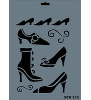 Rich New Seri N-258 Stencil 35x25 cm