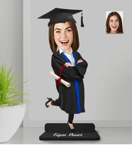 Kişiye Özel Mezuniyet Kadın  Ahşap Biblo-3