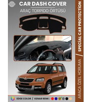 SKODA YETI (2009-2017) Torpido Örtüsü Ön Göğüs Halı Torpido Koruma Tam Uyum Kaymaz UV Koruma