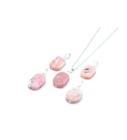 HAKİKİ DOĞAL PEMBE OPAL KOLYE UCU 1.KALİTE DOĞAL TAŞ