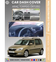 SKODA ROOMSTAR (2007-2014) Torpido Örtüsü Ön Göğüs Halı Torpido Koruma Tam Uyum Kaymaz UV Koruma