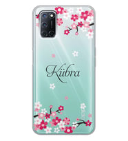 Oppo Art Sakura Tasarımlı Şeffaf Telefon Kılıfı