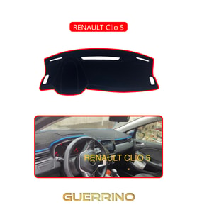 RENAULT Clio 5TORPİDO KORUMA HALISI KIRMIZI KENAR