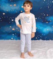 Pia Baby GL2013 İsme Özel Çocuk Pijama Takımı 1-8 Yaş (Mavi)