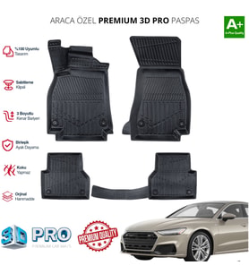 AUDİ A6 ARACA ÖZEL 3D PASPAS  2018 2019 2020 2021