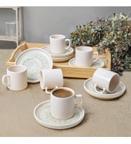 Keramika Groundlace Nordic Kahve Takımı 12 Parça 6 Kişilik 21501