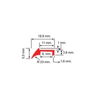 Contacall Cnc Tezgah Eksen Sıyırıcı Fitil Hareketli Eleman Fitili Kırmızı Renk 20 Metre Uzunluk CNC-06