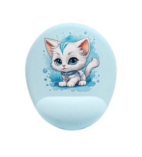 Yavru Kedi Bilek Destekli Kaymaz Buruşmaz Kırılmaz Mouse Pad