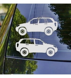 Rav4 2nd gen Kelebek Cam Oto Sticker 17 CM 2 Adet