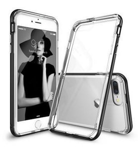 Ringke Frame İphone 7 Plus ile Uyumlu Çerçeveli Bumper Kılıf Sf Black (Siyah)