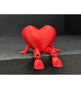 Minik Oturan Kalp Sevgiler Günü Sevgiliye Hediye Eşya 10CM Ufak