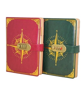 Özel Tasarım Şifreli Deri Defter