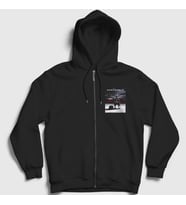 Presmono Unisex Siyah Cover Westworld Fermuarlı Kapüşonlu Sweatshirt 223120tt