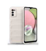 Samsung Galaxy A03s Kılıf Optimum Silikon - Krem