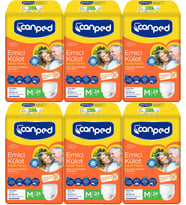 Canped Emici Külot Hasta Yetişkin Bezi M - Orta - Medium 144 Adet (6PK*24)