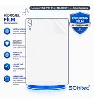 SChitec Lenovo TAB P11 Pro（TB-J706F） Uyumlu Arka Yüzey Hidrojel Koruyucu Film