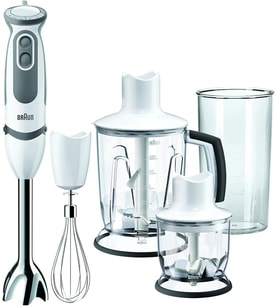 MultiQuick 5 Vario MQ 5045 Aperitive el mikseri, 750 W, blender başlığı (1.250 ml), beyaz/gri