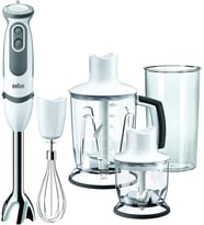 MultiQuick 5 Vario MQ 5045 Aperitive el mikseri, 750 W, blender başlığı (1.250 ml), beyaz/gri
