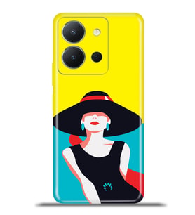Vivo Y36 Kapak HD Renkli Dizayn Silikon Kılıf - Hepburn
