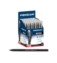 Tükenmez Kalem 50 Adet Siyah Renk 1.0mm Büro Tipi Ballpoint Pensan Büro Tükenmez Kalem 50 Adet Siyah Renk 1.0mm 2270