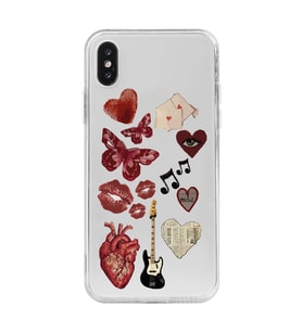 Iphone X ve XS Uyumlu Aesthetic Tasarımlı Şeffaf Telefon Kılıfı