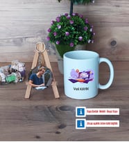 Bilgisayar Mühendisi Kupa Bardak Beyaz ve Fotoğraflı Ahşap Anahtarlık Hediye (Model 1)