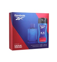 Reebok Move Your Spirit EDT 100 ml + Shower Gel 250 ml Erkek Parfüm Seti