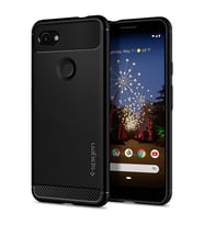 Spigen Pixel 3a XL ile Uyumlu Kılıf Rugged Armor Matte Black