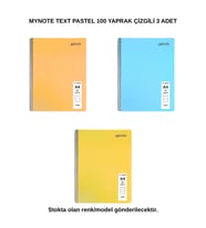 TEXT PASTEL DEFTER A4 100 Yaprak ÇİZGİLİ 3 Adet