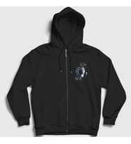Presmono Unisex Siyah The Wall V2 Pink Floyd Fermuarlı Kapüşonlu Sweatshirt 355267tt