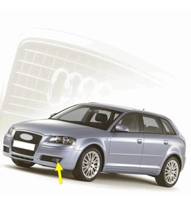 Audi A3 Sportback 2004-2008 Ön Sol Sis Farı Lambası 8P0941699A